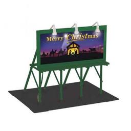 Click here to learn more about the M.T.H. Electric Trains O Lighted Billboard, Christmas.