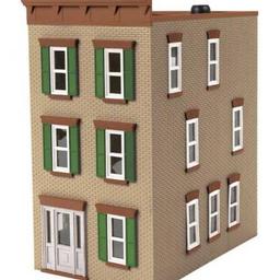 Click here to learn more about the M.T.H. Electric Trains O 3-Story Town House #2, Tan.