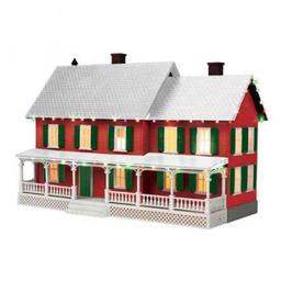 Click here to learn more about the M.T.H. Electric Trains O #4 Country House w/Operating Christmas Light,Red.