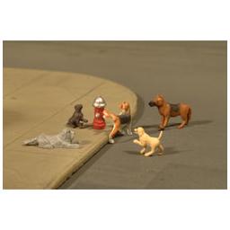 Click here to learn more about the Bachmann Industries O Dogs w/Fire Hydrant (6).