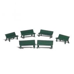 Click here to learn more about the Woodland Scenics O Park Benches.