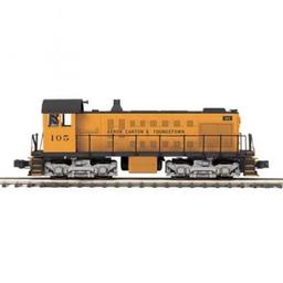 Click here to learn more about the M.T.H. Electric Trains O Hi-Rail S-2 Switcher w/PS3, AC&Y #105.