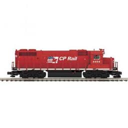 Click here to learn more about the M.T.H. Electric Trains O Hi-Rail GP38-2 w/PS3,  CPR #4404.