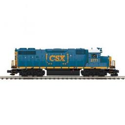 Click here to learn more about the M.T.H. Electric Trains O Hi-Rail GP38-2 w/PS3, CSX #2771.