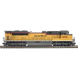 Click here to learn more about the M.T.H. Electric Trains O Hi-Rail SD70ACe w/PS3, EMD #1608.