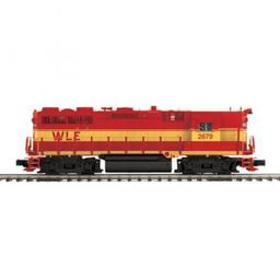 Click here to learn more about the M.T.H. Electric Trains O Hi-Rail GP35 High Hood w/PS3, W&LE #2679.
