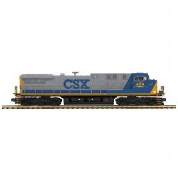 Click here to learn more about the M.T.H. Electric Trains O-27 AC4400cw w/PS3 Hi-Rail, CSX #454.