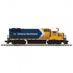 Click here to learn more about the M.T.H. Electric Trains O Hi-Rail GP38-2 w/PS3, ONT #1809.