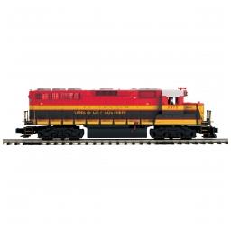 Click here to learn more about the M.T.H. Electric Trains O Hi-Rail GP-40 w/PS3, KCS #2975.