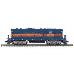 Click here to learn more about the M.T.H. Electric Trains O GP-9 w/PS3, Maryland Midland #202.