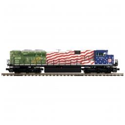 Click here to learn more about the M.T.H. Electric Trains O-27 SC70ACe w/PS3 Hi-Rail, KCS #4006.