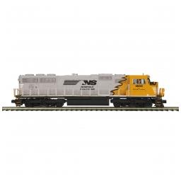 Click here to learn more about the M.T.H. Electric Trains O-27 SD70Mac w/PS3 Hi-Rail, NS #1800.