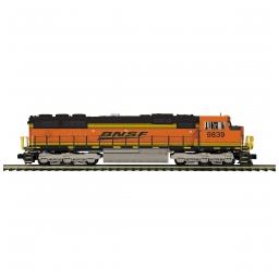 Click here to learn more about the M.T.H. Electric Trains O-27 SD70Mac w/PS3 Hi-Rail, BNSF #9839.