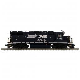 Click here to learn more about the M.T.H. Electric Trains O-27 GP38-2 w/PS3 Hi-Rail, NS #5636.