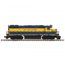 Click here to learn more about the M.T.H. Electric Trains O-27 GP38-2 w/PS3 Hi-Rail, East Penn Railroad#2801.