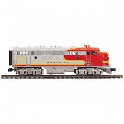 Click here to learn more about the M.T.H. Electric Trains O-27 F7 A w/PS3 Hi-Rail, SF #347C.
