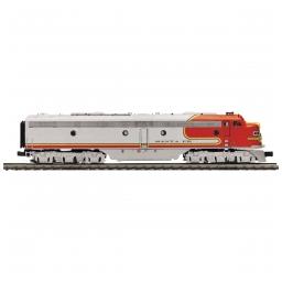 Click here to learn more about the M.T.H. Electric Trains O-27 E8 A w/PS3 Hi-Rail, SF #82.