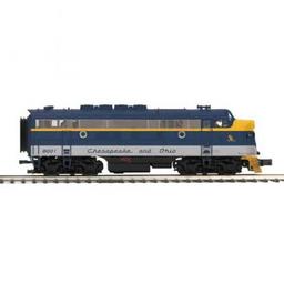 Click here to learn more about the M.T.H. Electric Trains O Scale F3A w/PS3, C&O #8001.
