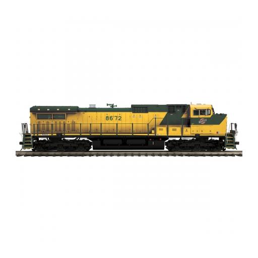 M.T.H. Electric Trains O Dash-9 w/PS3 & Scale Wheels, C&NW #8672