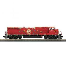 Click here to learn more about the M.T.H. Electric Trains O-27 Dash-8 w/PS3 & LED Lights, Christmas.