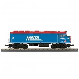Click here to learn more about the M.T.H. Electric Trains O-27 F40 w/PS3, METRA #104.