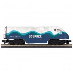 Click here to learn more about the M.T.H. Electric Trains O-27 Imperial F59PHI w/PS3, Sounder Commuter #909.
