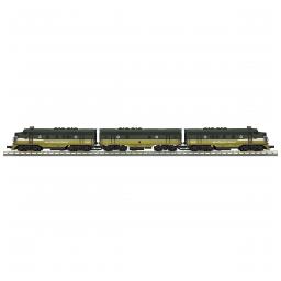 Click here to learn more about the M.T.H. Electric Trains O-27 F-3 A/B/A w/PS3, NP #6503C.