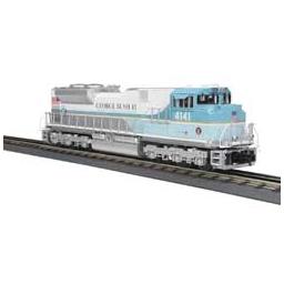 Click here to learn more about the M.T.H. Electric Trains O-27 Imperial SD70ACe w/PS3, UP/George Bush #4141.