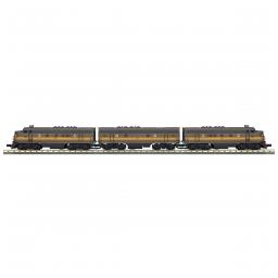 Click here to learn more about the M.T.H. Electric Trains O-27 F3 A/B/A w/PS3, NYO&W #501.