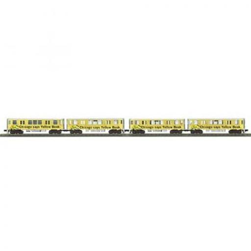 M.T.H. Electric Trains O-27 3200 Subway w/PS3, Yellowbrook (4)