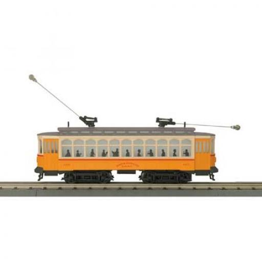M.T.H. Electric Trains O-27 Brill Trolley w/PS3, BERy #4352