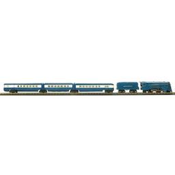 Click here to learn more about the M.T.H. Electric Trains O #279E Distant Control Passenger Set/Trad,BL Strk.