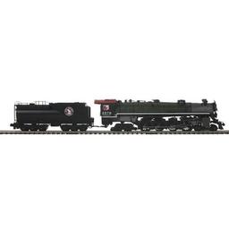 Click here to learn more about the M.T.H. Electric Trains O Hi-Rail 4-8-4 w/PS3, GN/Glacier Park #2579.