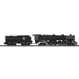 Click here to learn more about the M.T.H. Electric Trains O Hi-Rail 4-8-4 w/PS3, GN.