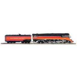 Click here to learn more about the M.T.H. Electric Trains O Hi-Rail 4-8-4 GS-4 w/PS3, SP #4438.