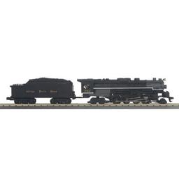 Click here to learn more about the M.T.H. Electric Trains O-27 Imperial 2-8-4 w/PS3, NKP #762.