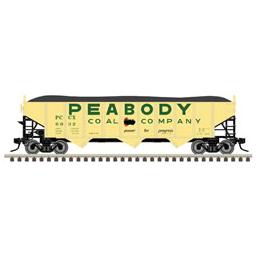 Click here to learn more about the Atlas O, LLC O Trainman 70-Ton 9-Panel Hopper, Peabody Coal.