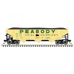 Click here to learn more about the Atlas O, LLC O Trainman 70-Ton 9-Panel Hopper,Peabody Coal (2R).