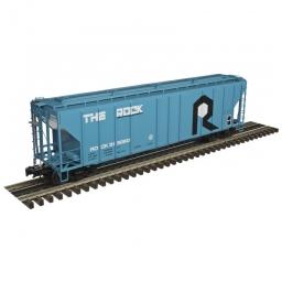 Click here to learn more about the Atlas O, LLC O PS-4427 Low Side Covered Hopper, ROCK.