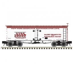 Click here to learn more about the Atlas O, LLC O 36'' Wood Reefer, New York Despatch (2R).