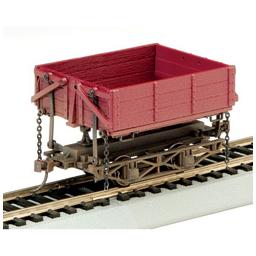 Click here to learn more about the Bachmann Industries On30 Spectrum Wood Side Dump Car, Red (3).