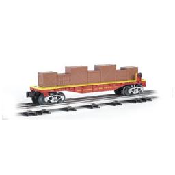 Click here to learn more about the Bachmann Industries O Williams Flatcar w/Crates, Ringling Bros.