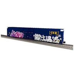 Click here to learn more about the Lionel O 86'' 4-Door High Cube Box, CSX/Grafitti #181053.