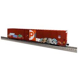 Click here to learn more about the Lionel O 86'' 4-Door High Cube Box, UP/Graffiti #980455.