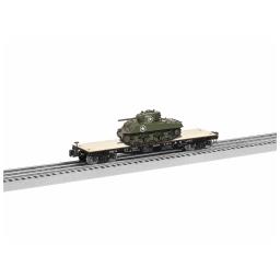 Click here to learn more about the Lionel O 40'' Flatcar w/Sherman Tank, B&M #33700.
