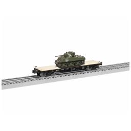 Click here to learn more about the Lionel O 40'' Flatcar w/Sherman Tank, NYC # 496271.