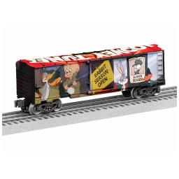 Click here to learn more about the Lionel O-27 Rabbit Season Boxcar Made in USA.