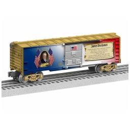 Click here to learn more about the Lionel O-27 James Buchanan Boxcar Made in USA.