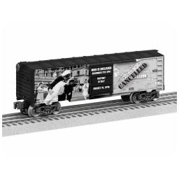 Click here to learn more about the Lionel O-27 Kiss the War Goodbye Boxcar Made in USA.