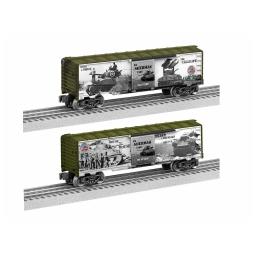 Click here to learn more about the Lionel O-27 WWII Sherman Tank Boxcar Made in USA.